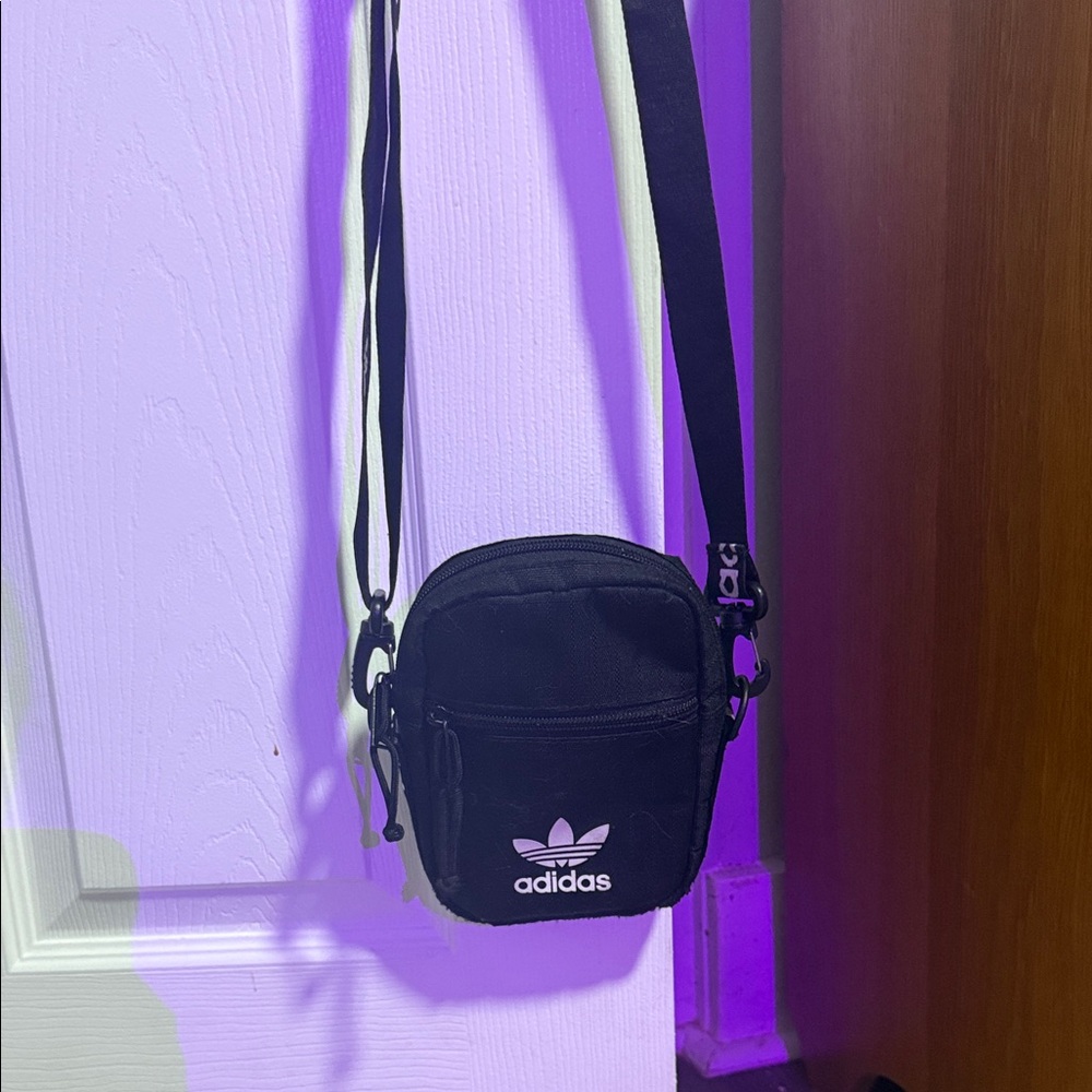 Adidas Black Belt Bag for Men